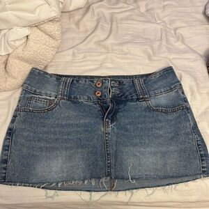 Rewash Light Blue Denim Jean Skirt